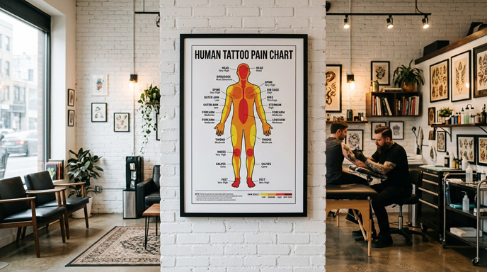 Tattoo Schmerzen: Welche KÃ¶rperstellen tun am meisten weh?