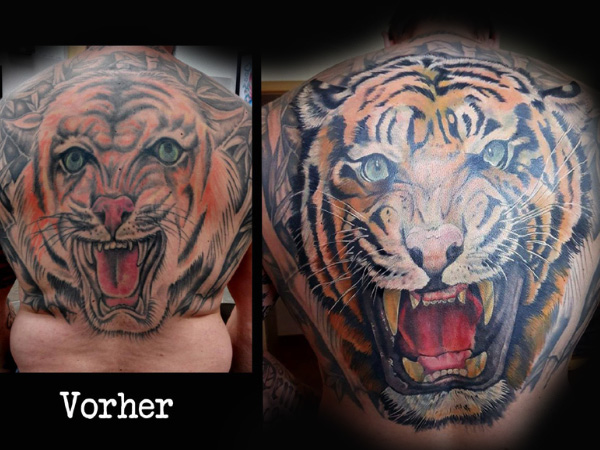 Cover-Up Tattoo Arbeit bei Tiba Tattoo Berlin