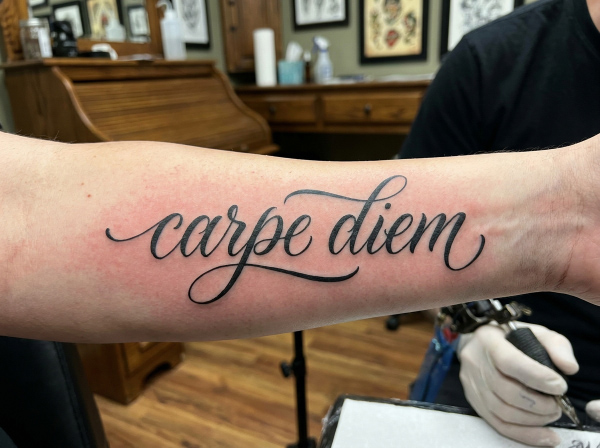 Lettering Tattoo Berlin: Welche Schriften altern gut?
